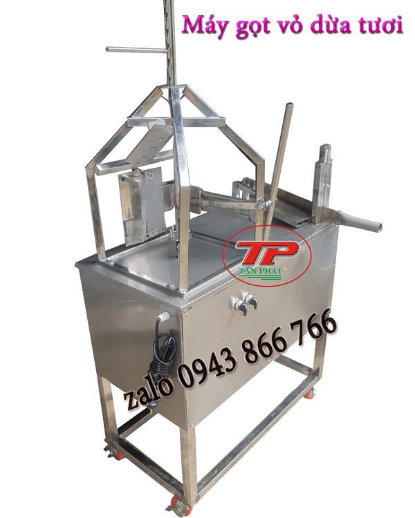 máy gọt vỏ dừa tươi giá bao nhiêu