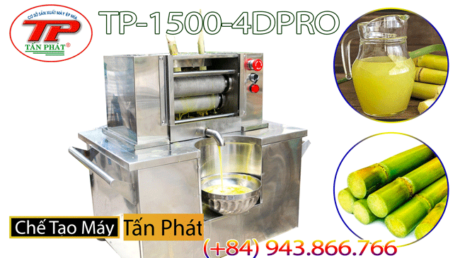 MÁY ÉP MÍA CAO CẤP TẠO BỌT TP1500-4DPRO