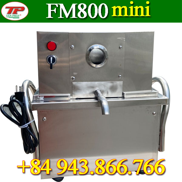 Máy ép mía mini cao cấp xuất khẩu dùng trong gia đình FM800 thiết kế nhỏ gọn nặng chỉ 38kg dễ dàng mang đi nước ngoài