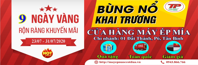 GIÁM GIÁ CỰC SỐC MỪNG KHAI TRƯƠNG CHI NHÁNH MỚI TẠI QUẬN TÂN BÌNH