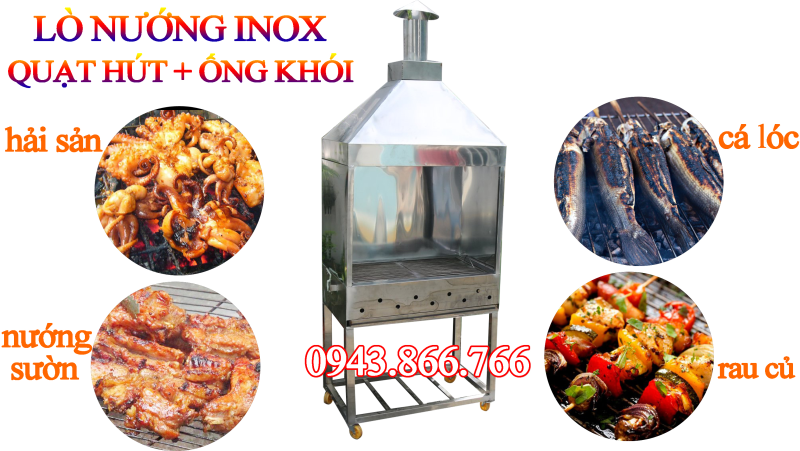 Một số mẫu lò nướng thông dụng dùng để bán cơm tấm, bún thịt nướng
