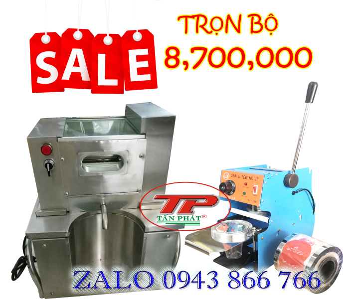 TRỌN BỘ MÁY ÉP MÍA ÉP  2 CÂY KÈM MÁY DÁN LY