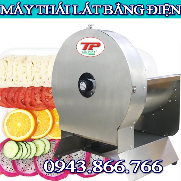 MÁY THÁI LÁT CÁC LOẠI CỦ QUẢ BẰNG ĐIỆN TIẾT KIỆM ĐƯỢC NHIỀU NHÂN CÔNG MÀ HIỆU QUẢ CAO