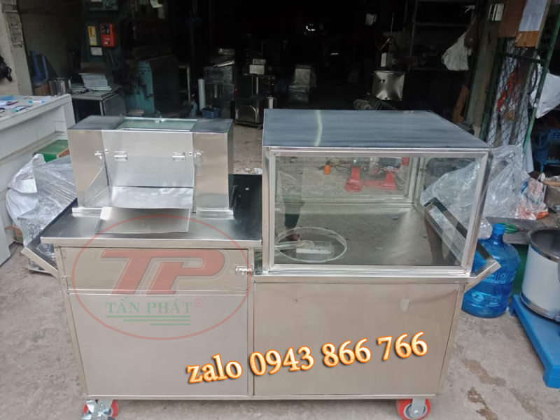 Xe nước mía siêu tạo bọt 2 lô inox cao cấp hàng đặt theo yêu cầu 