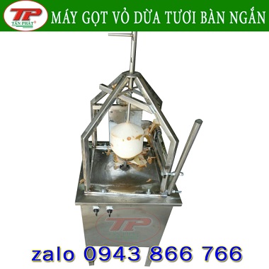 MÁY GỌT VỎ DỪA TƯƠI SIÊU TỐC - BÀN NGẮN