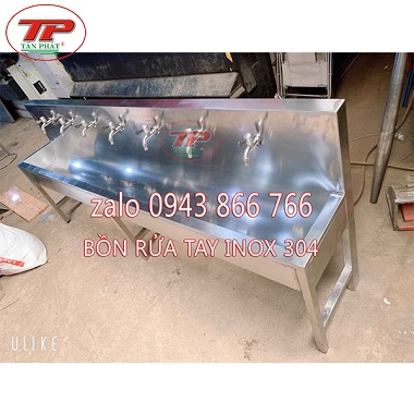 BỒN RỬA TAY SÁT KHUẨN INOX CÔNG NGHIỆP