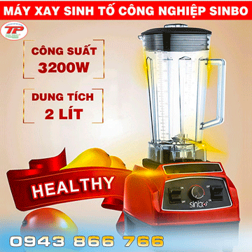 Máy Xay Sinh Tố Công Nghiệp , Siêu Khỏe , Mẫu Mã Đẹp Sản Phẩm Chính Hàng Sinbo