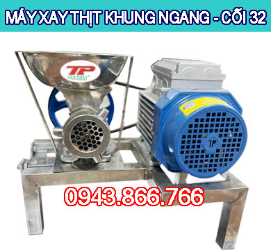 MÁY XAY THỊT KHUNG NGANG CỐI 32 - MOTOR 1,5KW