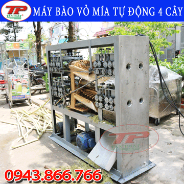 MÁY BÀO VỎ MÍA TỰ ĐỘNG 4 CÂY