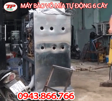 AUTOMATIC SUGARCANE PEELING MACHINE RUN 06 CANE