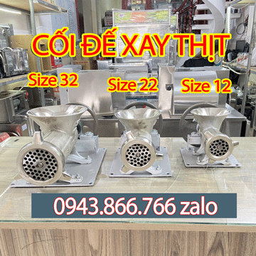 CỐI ĐÙN THỊT ĐỦ SIZE BẰNG GANG