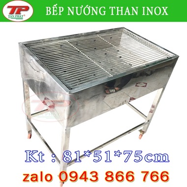 BẾP NƯỚNG THAN INOX NGOÀI TRỜI LOẠI LỚN