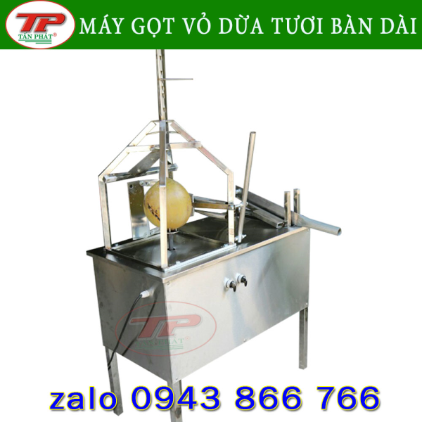 MÁY VỎ GỌT DỪA TƯƠI BÀN DÀI