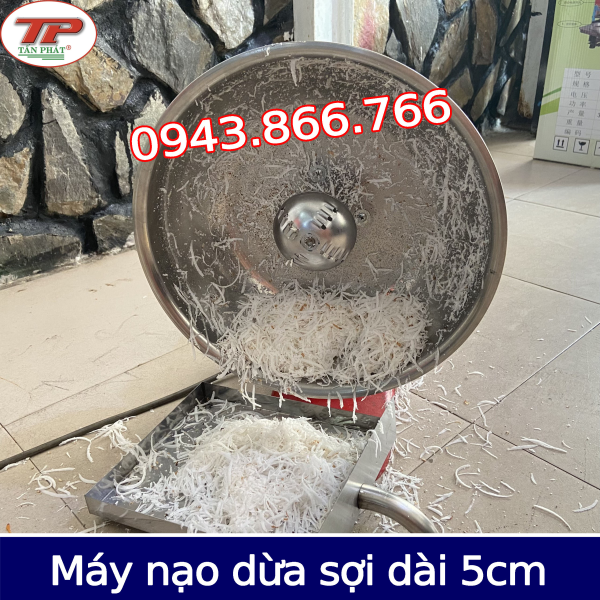 MÁY NẠO CƠM DỪA SỢI DÀI 5CM MOTOR 1HP
