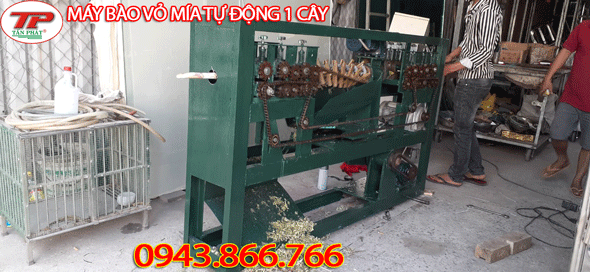 AUTOMATIC SUGARCANE PEEL MACHINE RUN 01 SUGARCANE