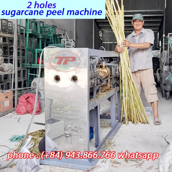 2 HOLES -AUTOMATIC SUGARCANE PEELED MACHINE