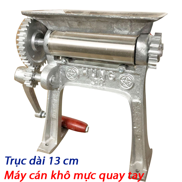 MÁY CÁN KHÔ MỰC QUAY TAY TRỤC INOX 130MM