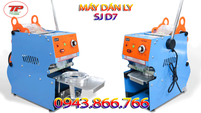 MÁY DÁN MIỆNG LY SJ D7 KÈM KEO