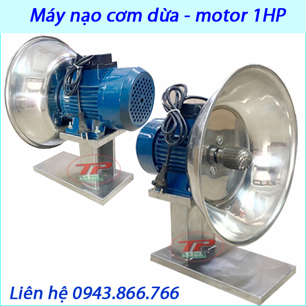 MÁY NẠO CƠM DỪA NHUYỄN - MOTOR 1HP