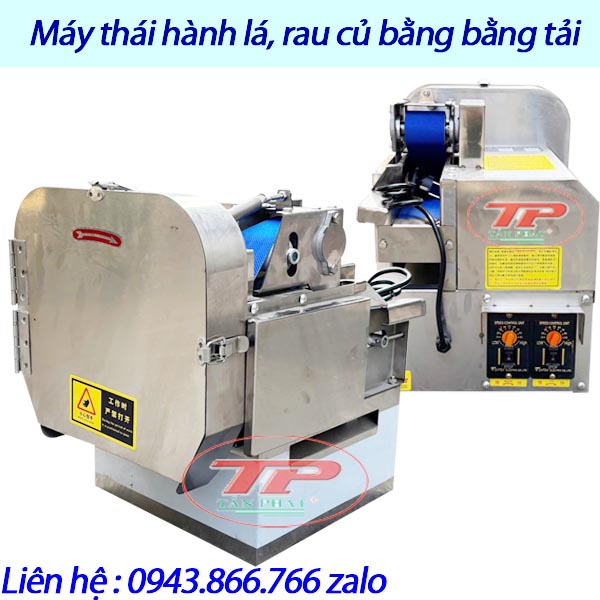 Máy thái lát -Thái hành lá bằng băng tải JQ-18