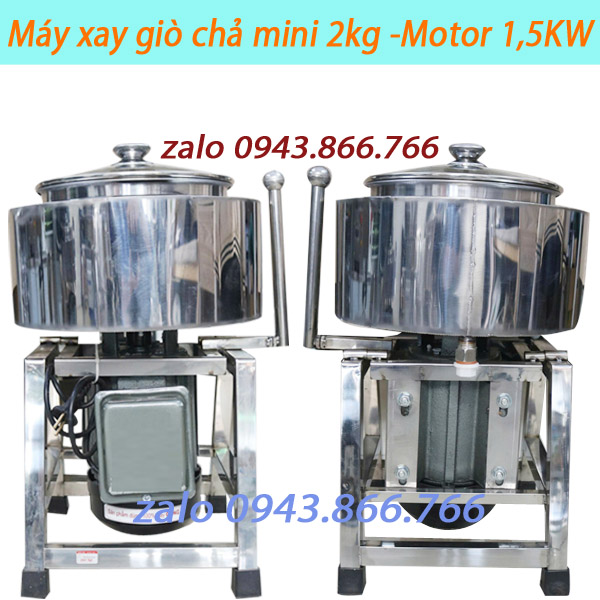 MÁY XAY GIÒ CHẢ MINI 2KG MOTOR 1,5KW CÓ BAO ĐÁ 