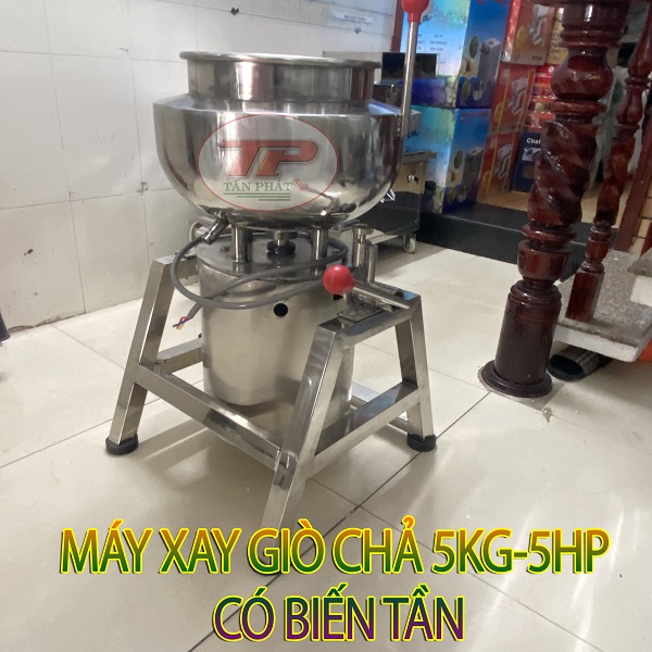 MÁY XAY GIÒ CHẢ 5KG 2 LỚP CÓ BIẾN TẦN