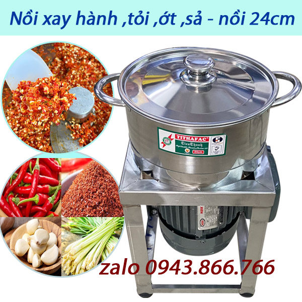 NỒI XAY HÀNH TỎI SẢ ỚT ĐA NĂNG 24CM