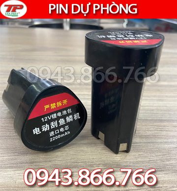 PIN DỰ PHÒNG MÁY ĐÁNH VẨY CÁ CẦM TAY