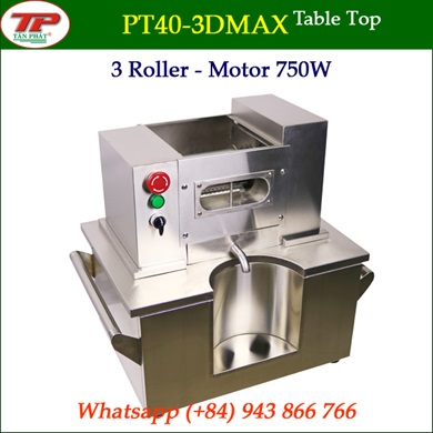 MÁY ÉP MÍA XUẤT KHẨU PT40-3DMAX - 3 ROLLER MOTOR 750W