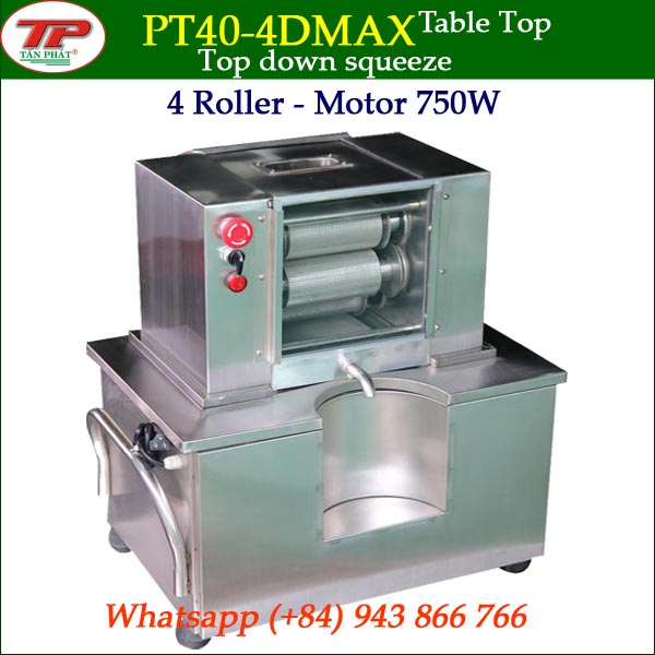 PT40-4DMAX PREMIUM SUGARCANE MACHINE - 4 ROLLER- MOTOR 750W