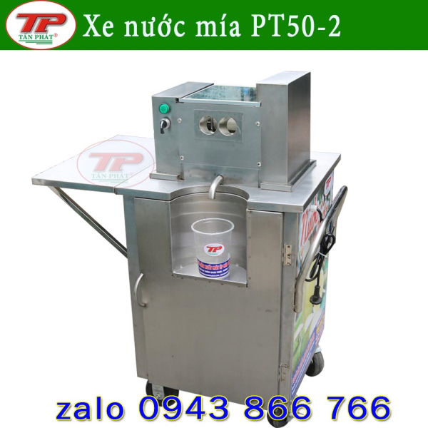 MÁY ÉP MÍA ÉP 2 CÂY PT50-2 THÙNG NGẮN