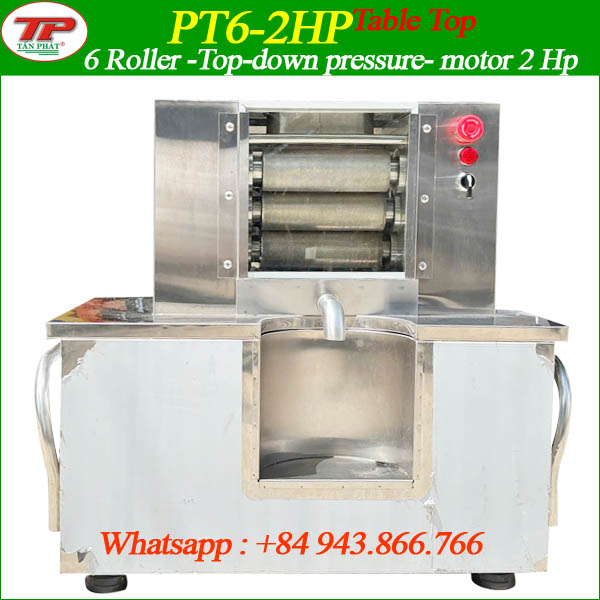 MÁY ÉP MÍA 6 RULO ĐỂ BÀN ÉP TRÊN XUỐNG MOTOR 1500W